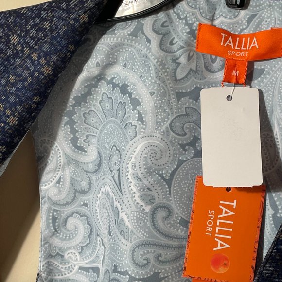 Mens' Vest- Tallia Sport Navy Slim Fit Suit Vest - NWT - Picture 10 of 14